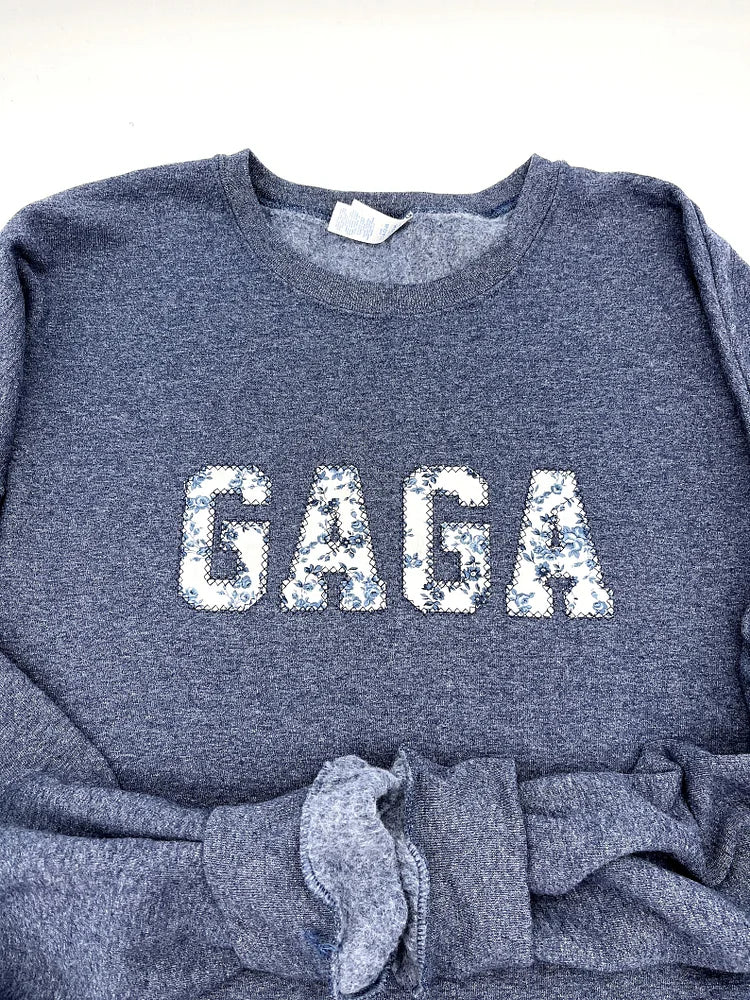 Personalized Embroidered Floral Sweatshirt with Kids Names