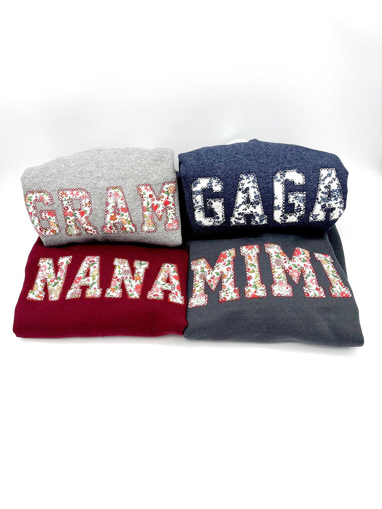 Personalized Embroidered Floral Sweatshirt with Kids Names