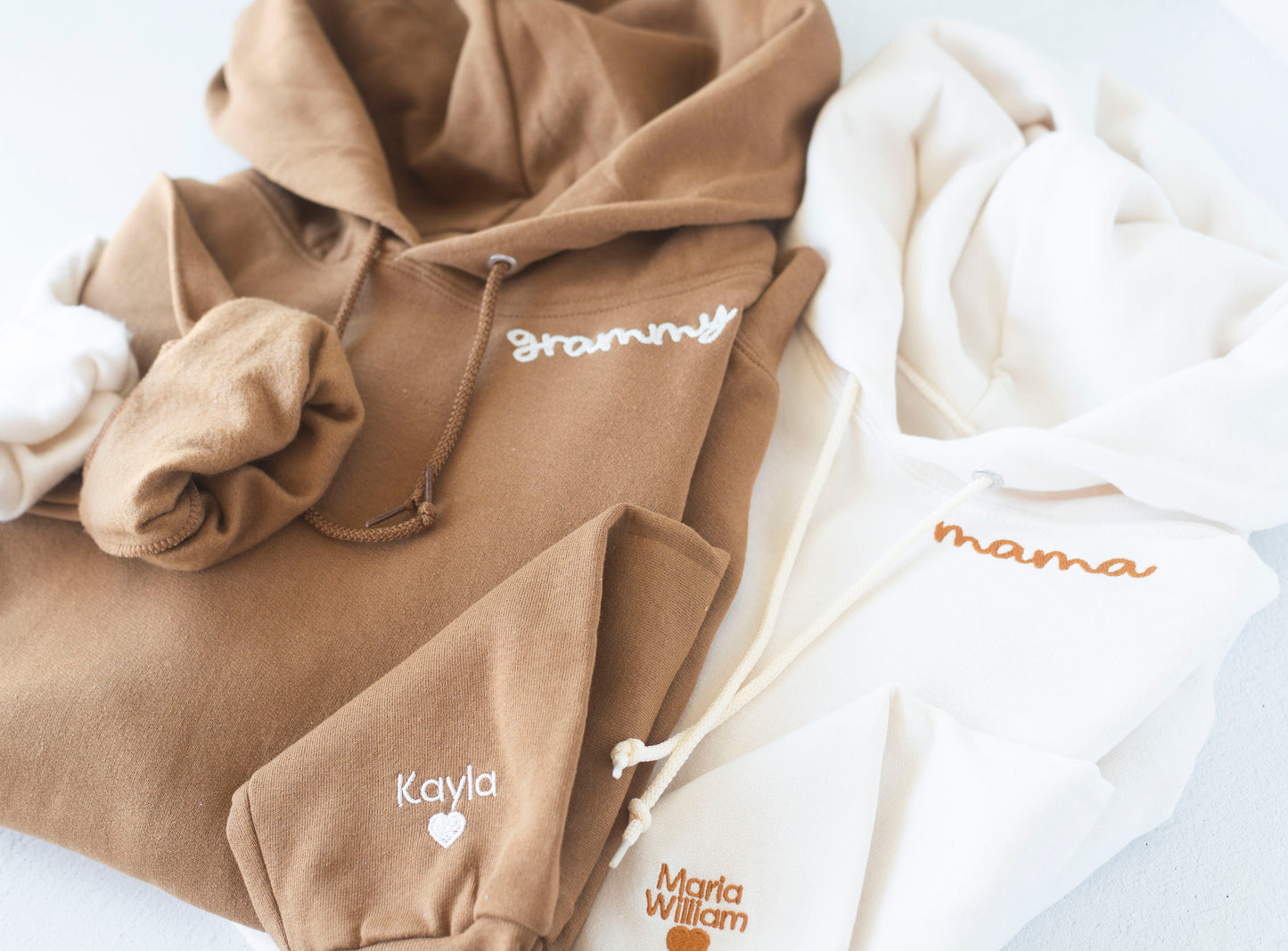 Custom Mama Embroidered Sweatshirt with Kids Names