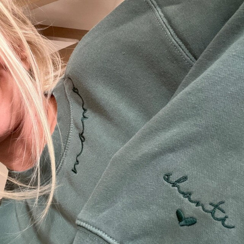 Custom Mama Embroidered Sweatshirt with Kids Names