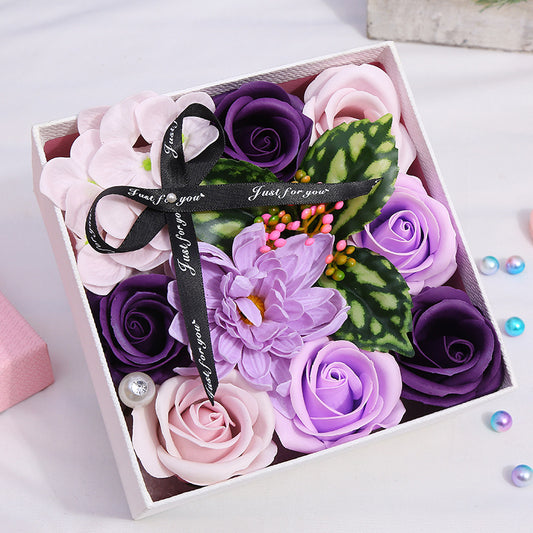 Soap Flower Box Mother's Day Rose Gift For Mum