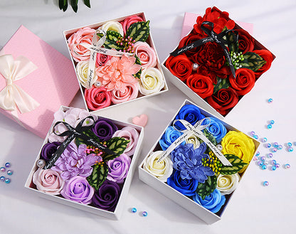 Soap Flower Box Mother's Day Rose Gift For Mum