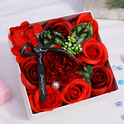 Soap Flower Box Mother's Day Rose Gift For Mum