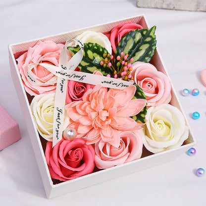 Soap Flower Box Mother's Day Rose Gift For Mum