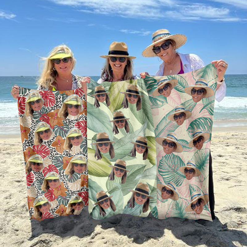 Personalized Beach Towel - Gift For Family Members, Friends, Summer Vacation