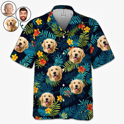 Custom Face Funny Photo Tropical Aloha For Family