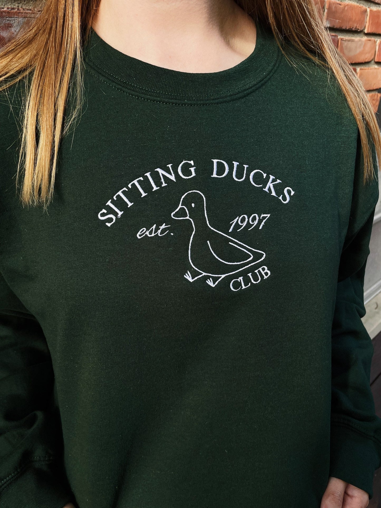 Sitting Ducks Club Embroidered Sweatshirt