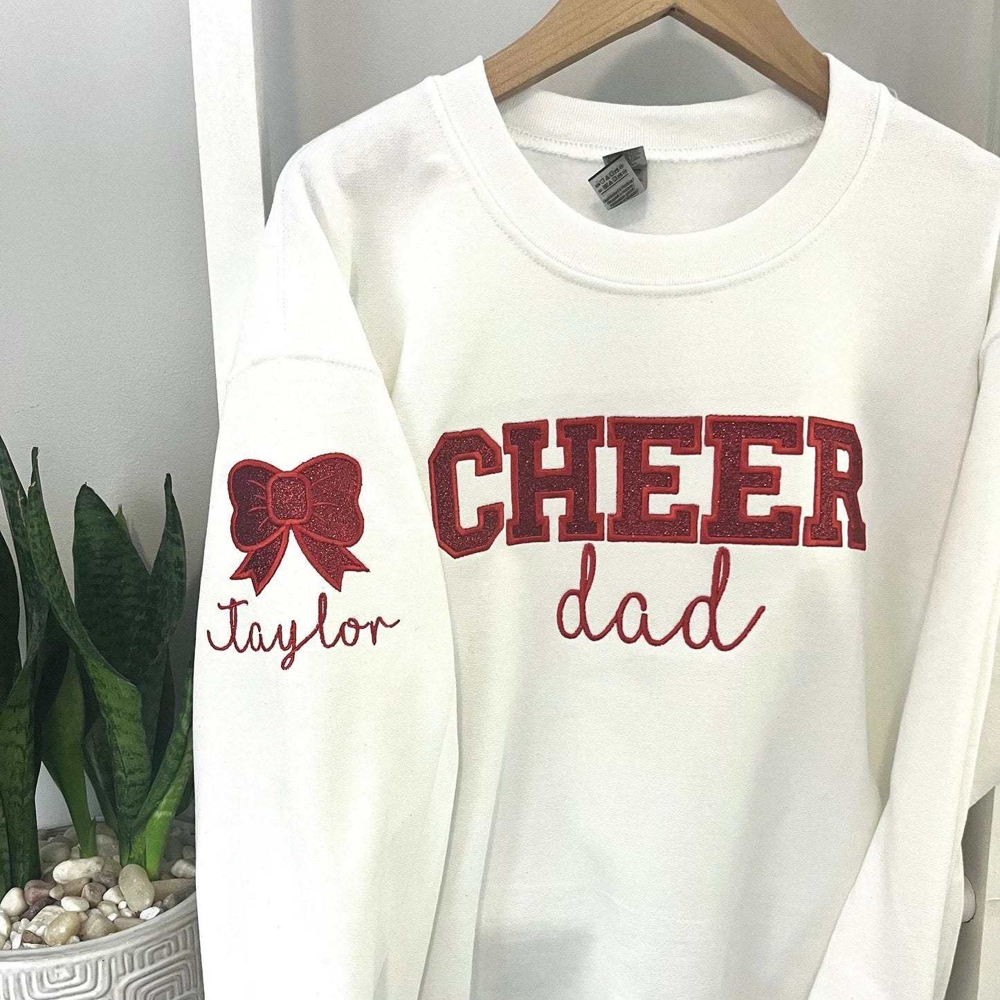 Personalized Embroidered Cheer Mom Sweatshirt