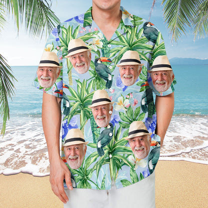 Custom Face Funny Photo Tropical Aloha For Family