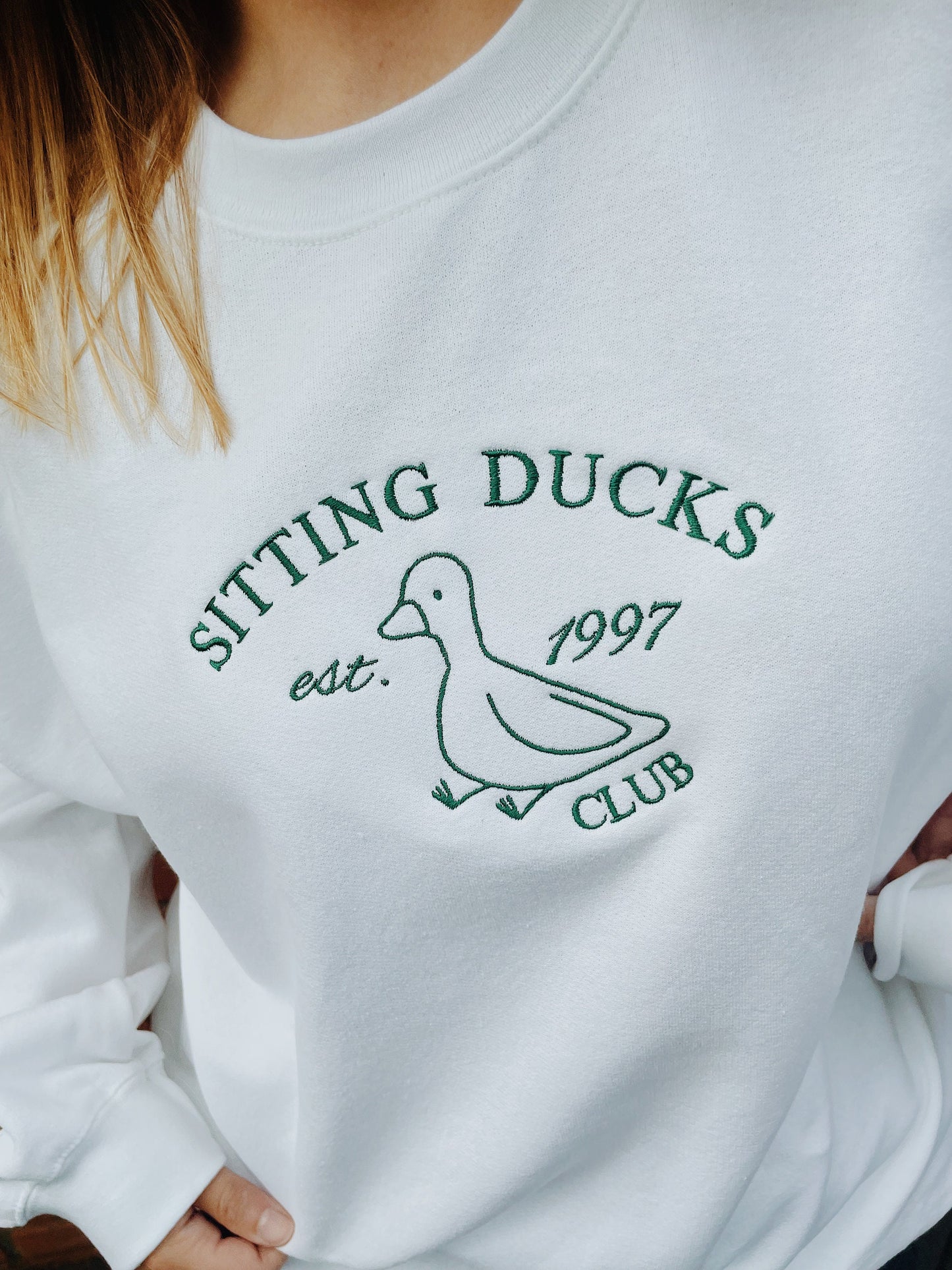 Sitting Ducks Club Embroidered Sweatshirt