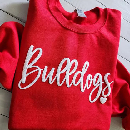 Custom Football Team Game Day Puff Sweatshirt