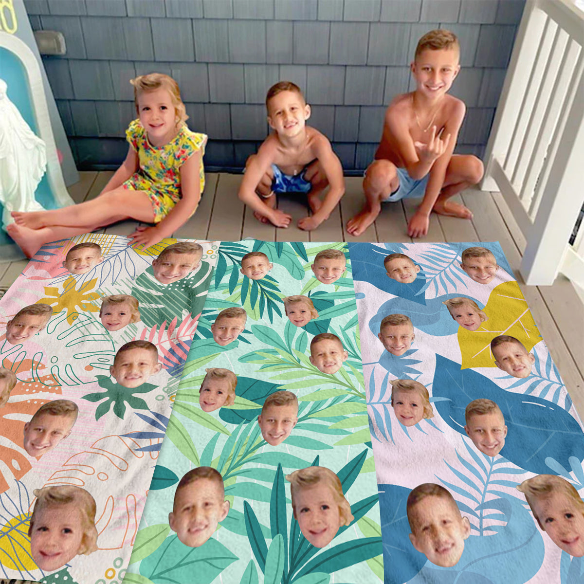 Personalized Beach Towel - Gift For Family Members, Friends, Summer Vacation