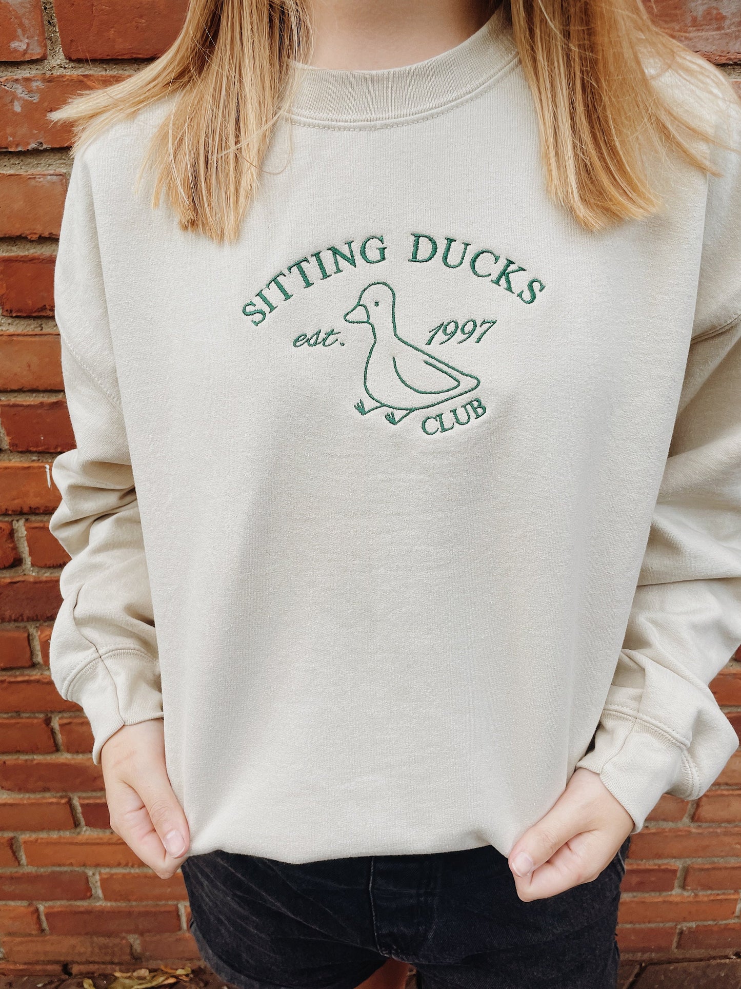 Sitting Ducks Club Embroidered Sweatshirt