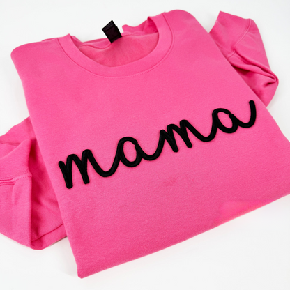 Custom Embroidered 3D puff Sweatshirt Mama Grandma Auntie Nana