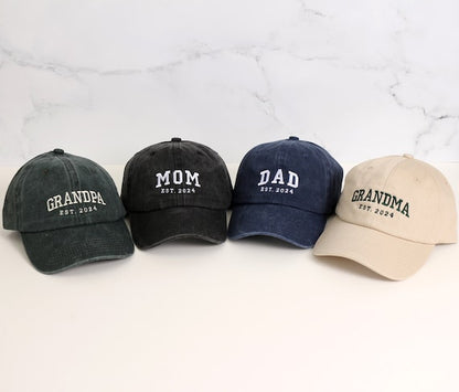 Custom Embroidered Hat Mom With Est Year