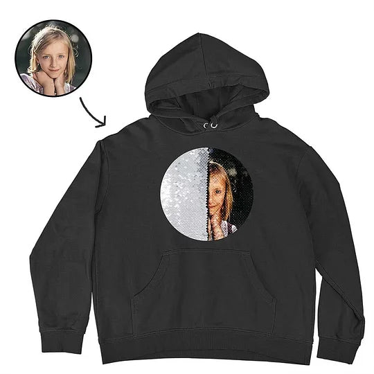 Custom Flip Sequin Hoodie(Circle)