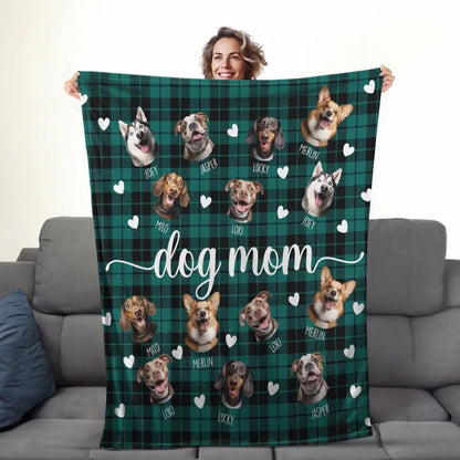 Custom Fleece Blanket With Pet Photo Gift For Pet Parents