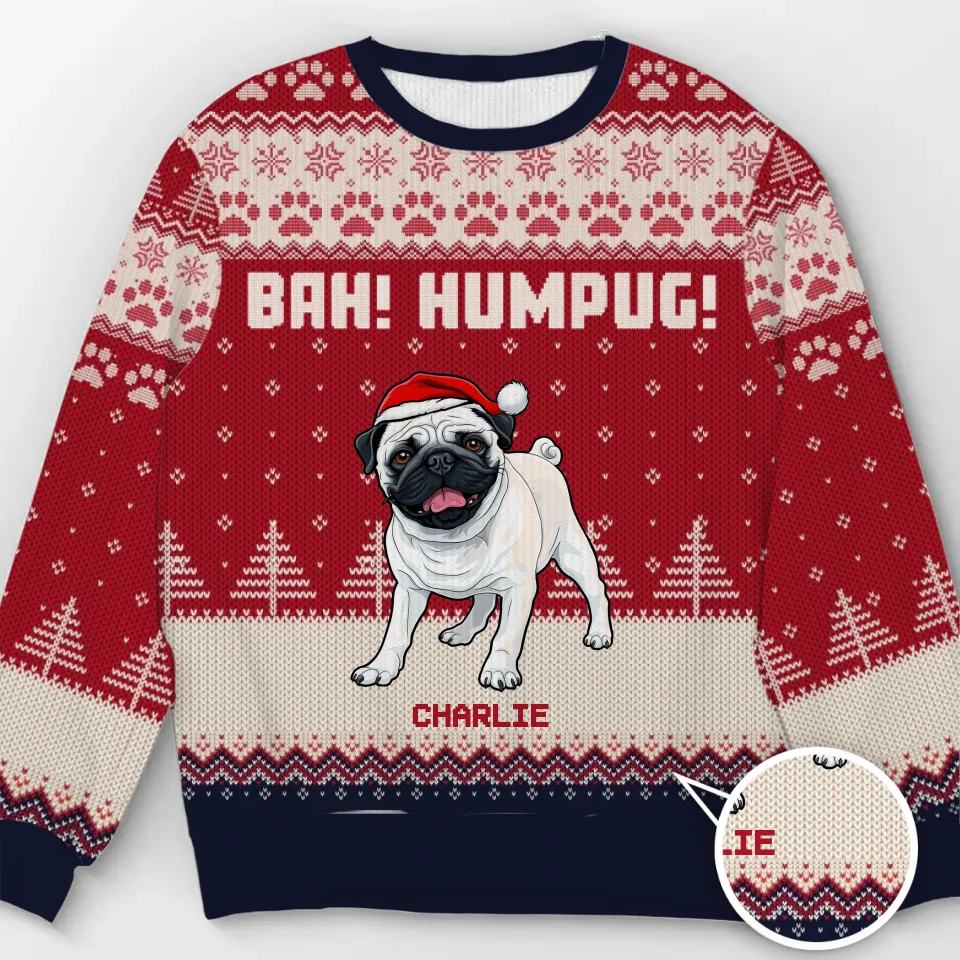 Personalized Custom Ugly Sweatshirt, Christmas Gift For Pet Owners, Pet Lovers