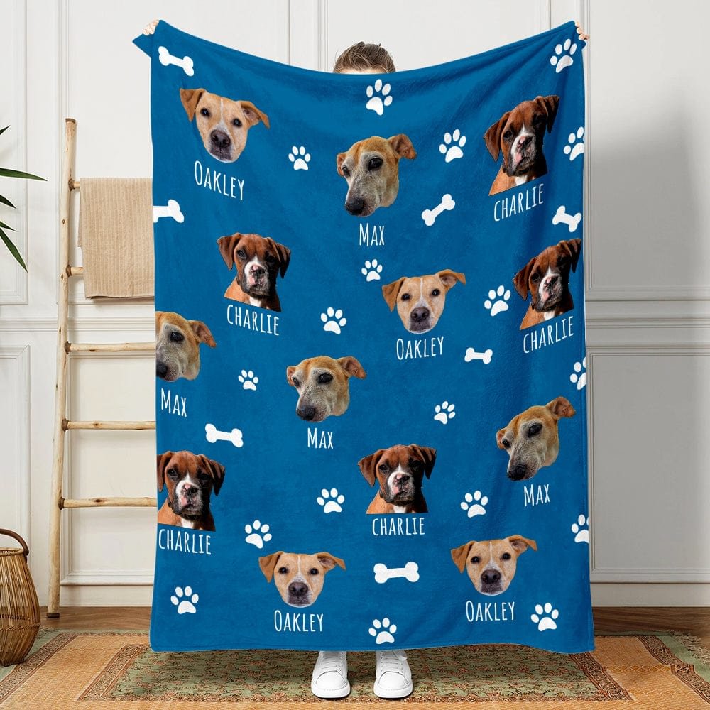 Custom Unique Blanket With Pet Photos, Best Gifts for Pet Lovers