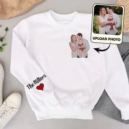 Personalized Family Embroidered T-shirt, Sweatshirt, Hoodie