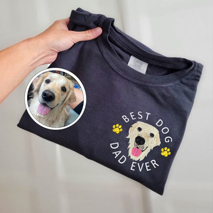 Custom Embroidered Best Dog Dad Ever Hoodie