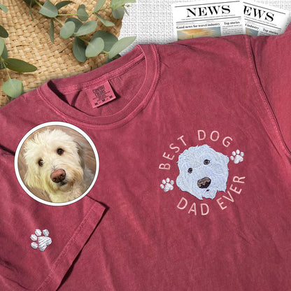 Custom Embroidered Best Dog Dad Ever Hoodie