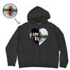 Custom I Love You Mom/Dad Flip Sequin Hoodie (Double Print)