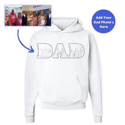 Embroidered DAD Shirt with Photo - Gifts for Father's Day