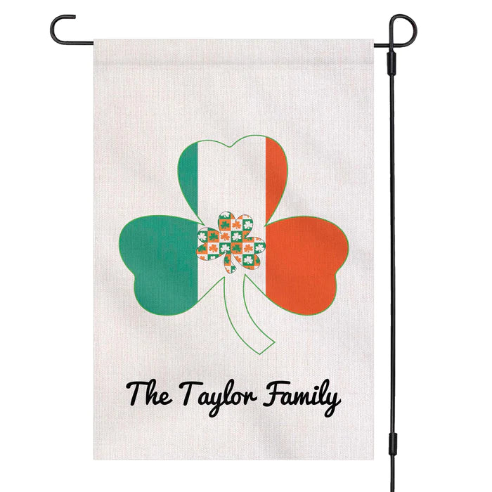 St Patricks Day Custom Garden Flag