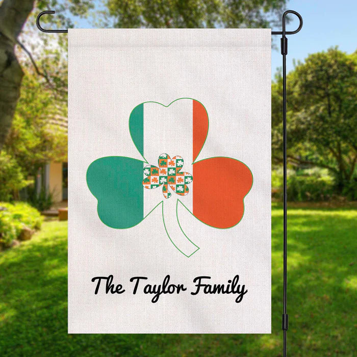 St Patricks Day Custom Garden Flag