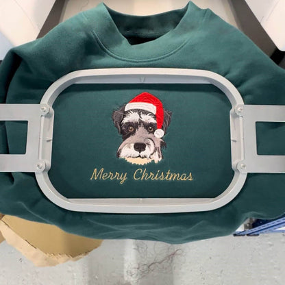 🐾Embroidered Pet Portrait Christmas Sweatshirt