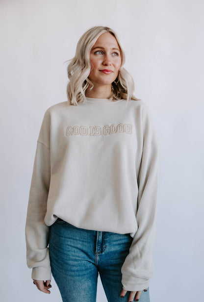 Embroidered Faith Sweatshirt, Faith Based Apparel Adult Unisex Sweatshirts Christian Clothes