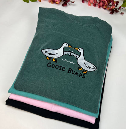 Embroidered Goose Bumps T-shirt, Sweatshirts, Hoodies