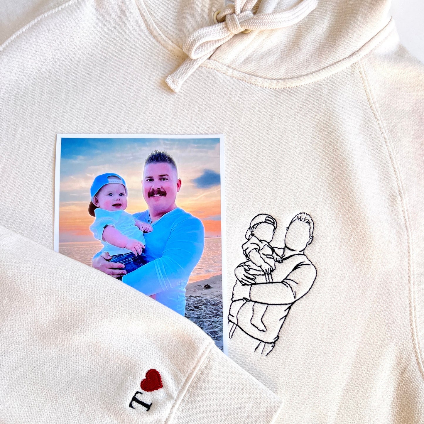 Custom Embroidered Father Day Sweatshirt, Dad Hoodie