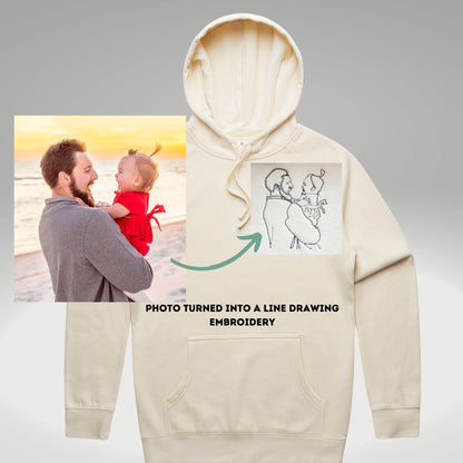 Custom Embroidered Father Day Sweatshirt, Dad Hoodie