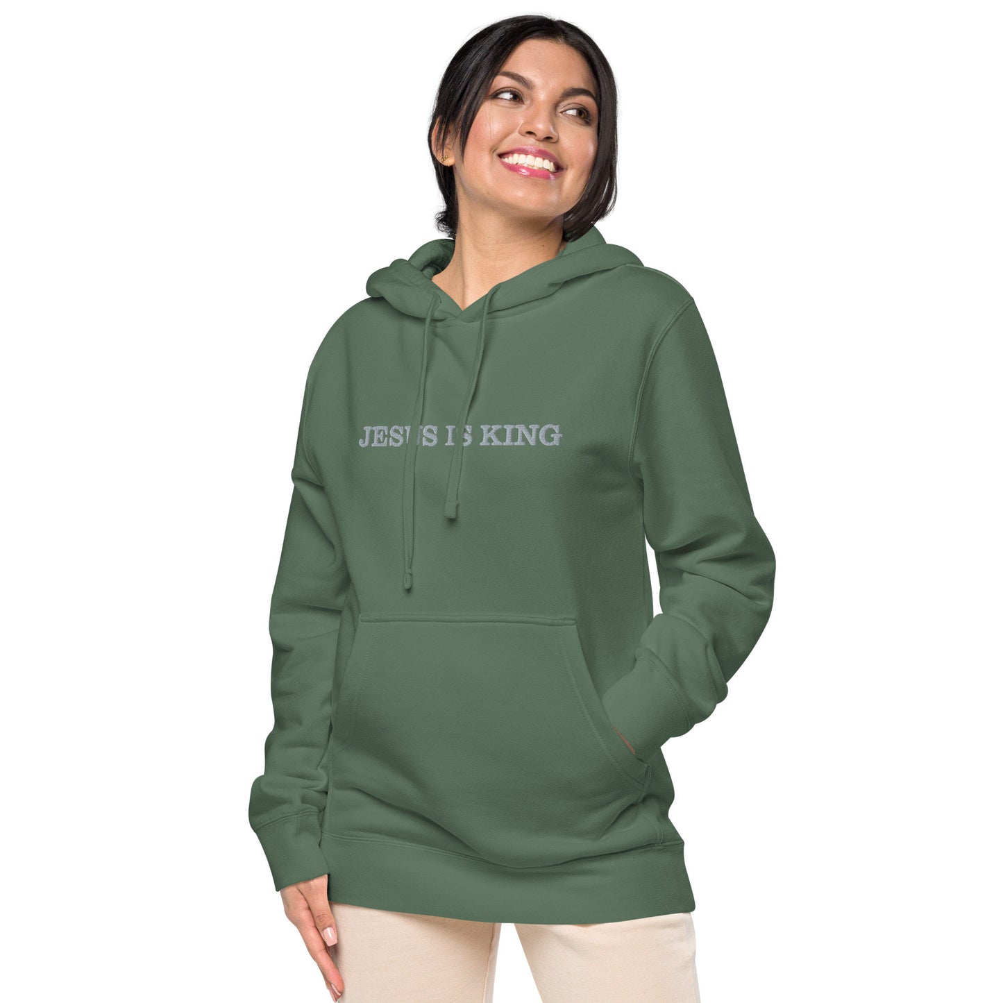 Embroidered GOD IS GOOD Sweatshirt, Christian Crewneck, Faith Hoodie