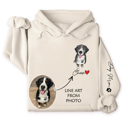 Personalized Print Sweatshirt Hoodie With Dog Cat Photo And Name