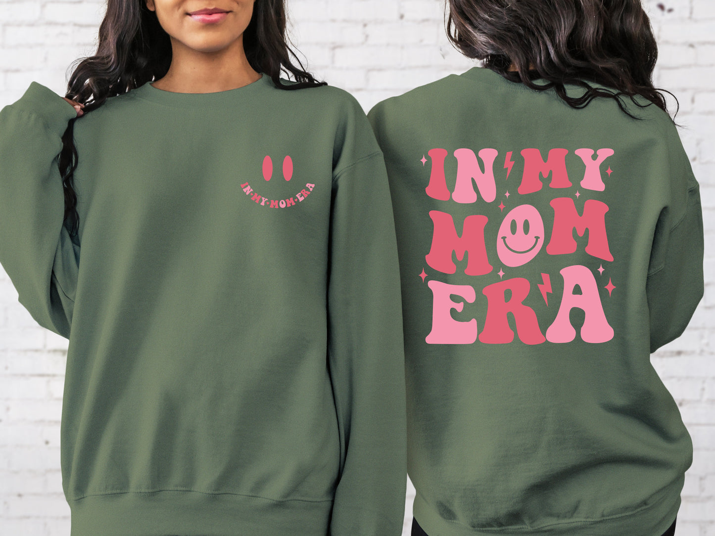 2 Side In My Mom Era Sweatshirt, Mom Shirt, Mama Sweatshirt, Gift For Mom