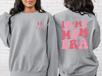 2 Side In My Mom Era Sweatshirt, Mom Shirt, Mama Sweatshirt, Gift For Mom