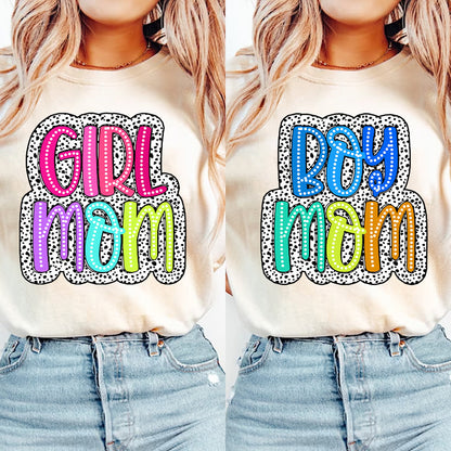 Custom Colorful Mama Dalmatiner Dots Tops, New Gift for Mothers Day