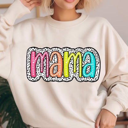 Custom Colorful Mama Dalmatiner Dots Tops, New Gift for Mothers Day