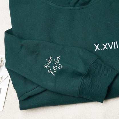 Custom Dad Hoodies with Kids Names, Father's Day Gifts