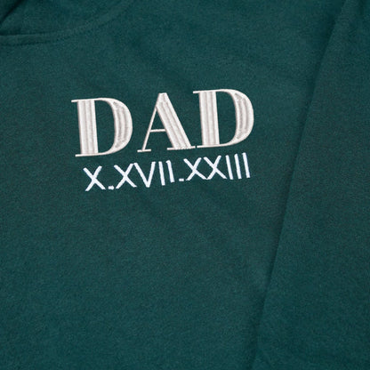 Custom Dad Hoodies with Kids Names, Father's Day Gifts