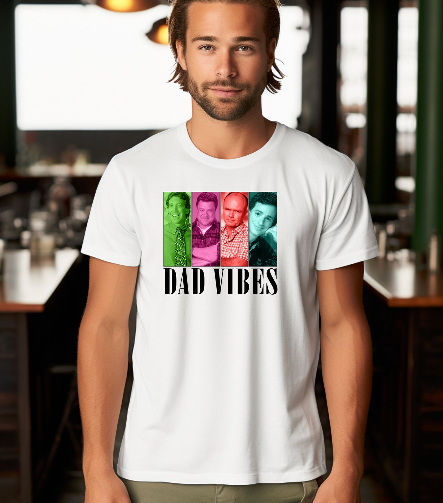 Dad Vibes Shirt for Father - 90s Dad Shirt, Happy Father’s Day