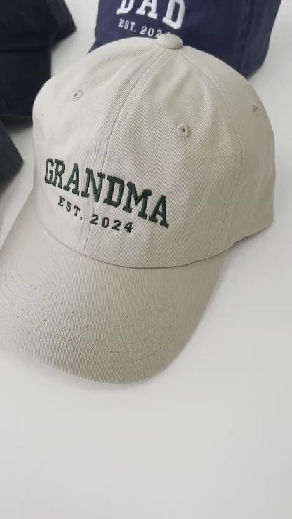 Custom Embroidered Hat Mom With Est Year