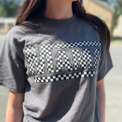 Checkered Family T-Shirt, Mama Checkered Tee, Dad Checkered Tee, gift for mothers day