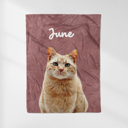 Personalized Pet Photo Blanket, for Pet Lover Gifts