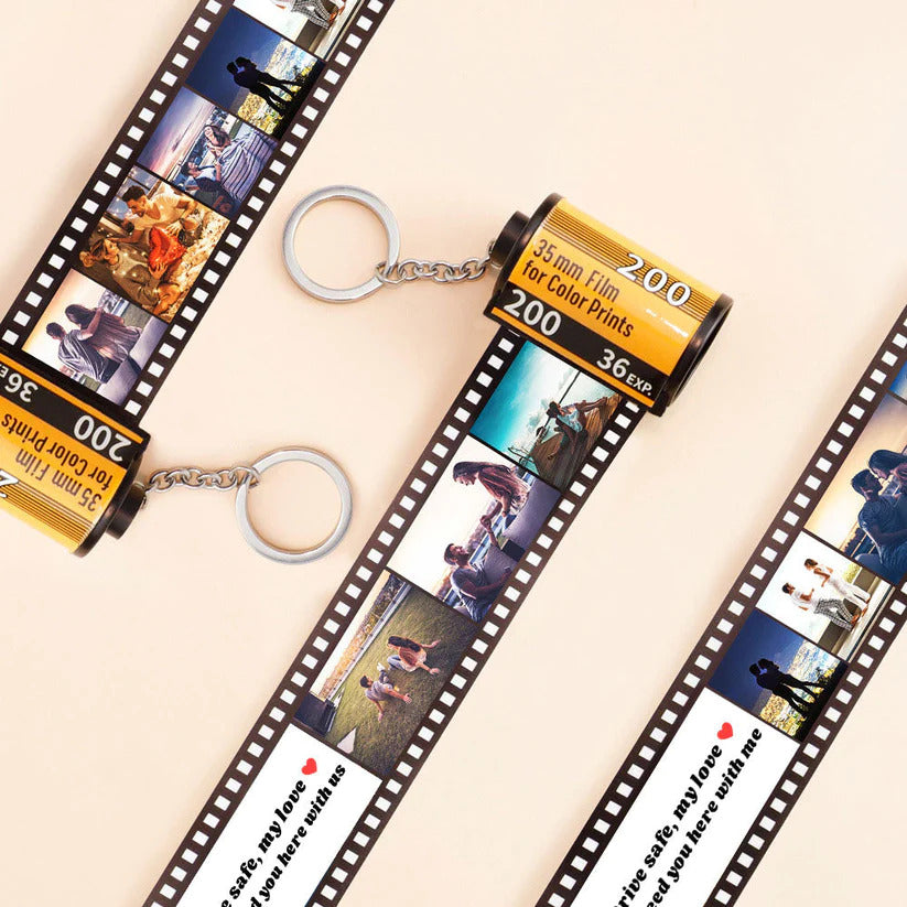 💖For Lover💖Custom Drive Safe Film Roll Keychain For Your Love