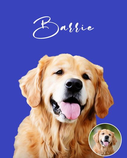 Personalized Pet Photo Blanket, for Pet Lover Gifts