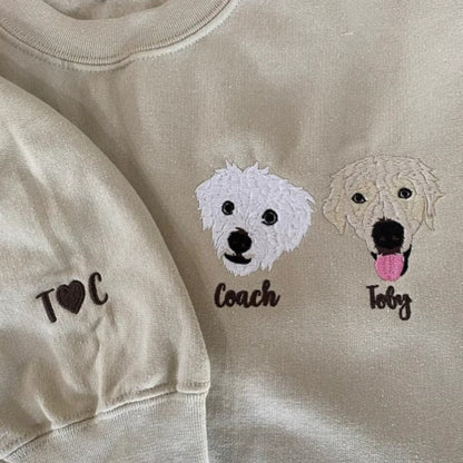 Custom Pet Face and Pet name Sweatshirt, Hoodie,T-shirt